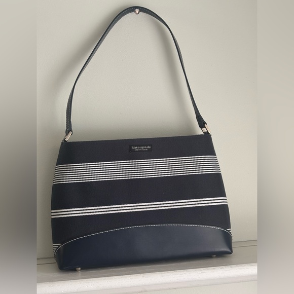 Kate Spade Navy Stripe Shoulder Bag - Nautical Vibes - Picture 1 of 4